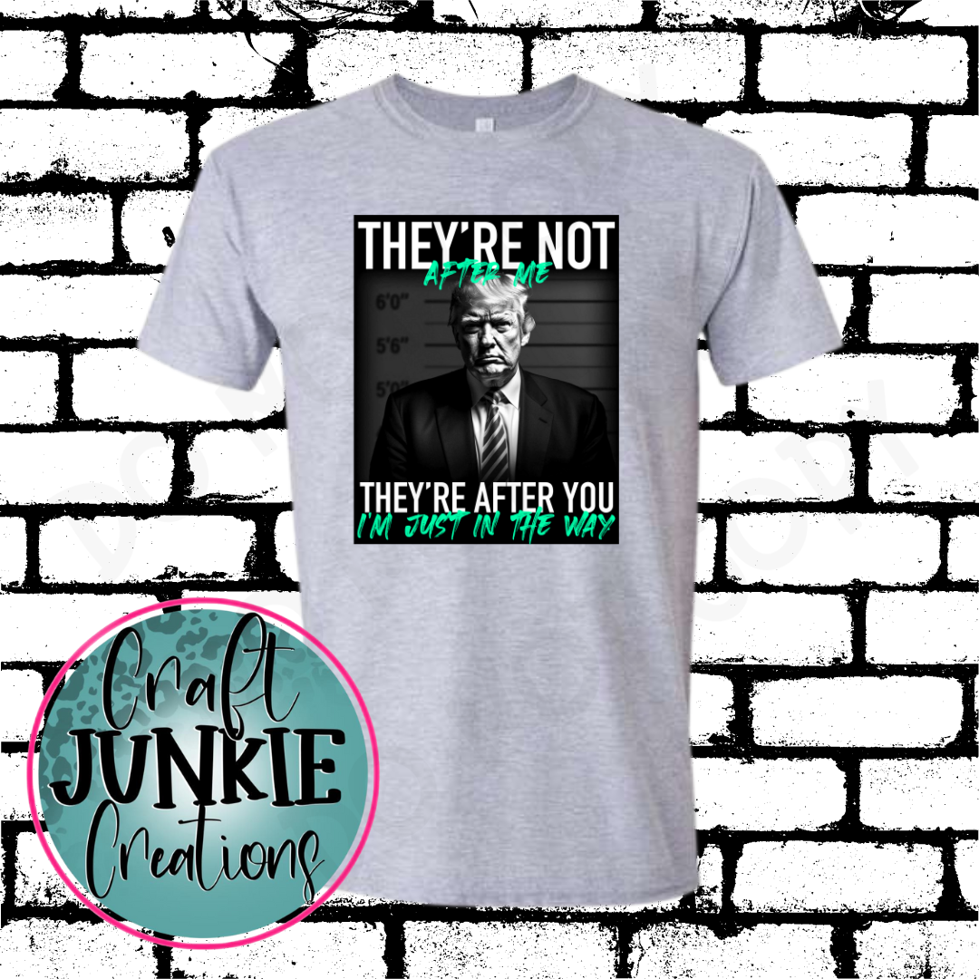 They're not after me Gray Tee