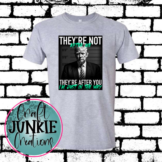 They're not after me Gray Tee