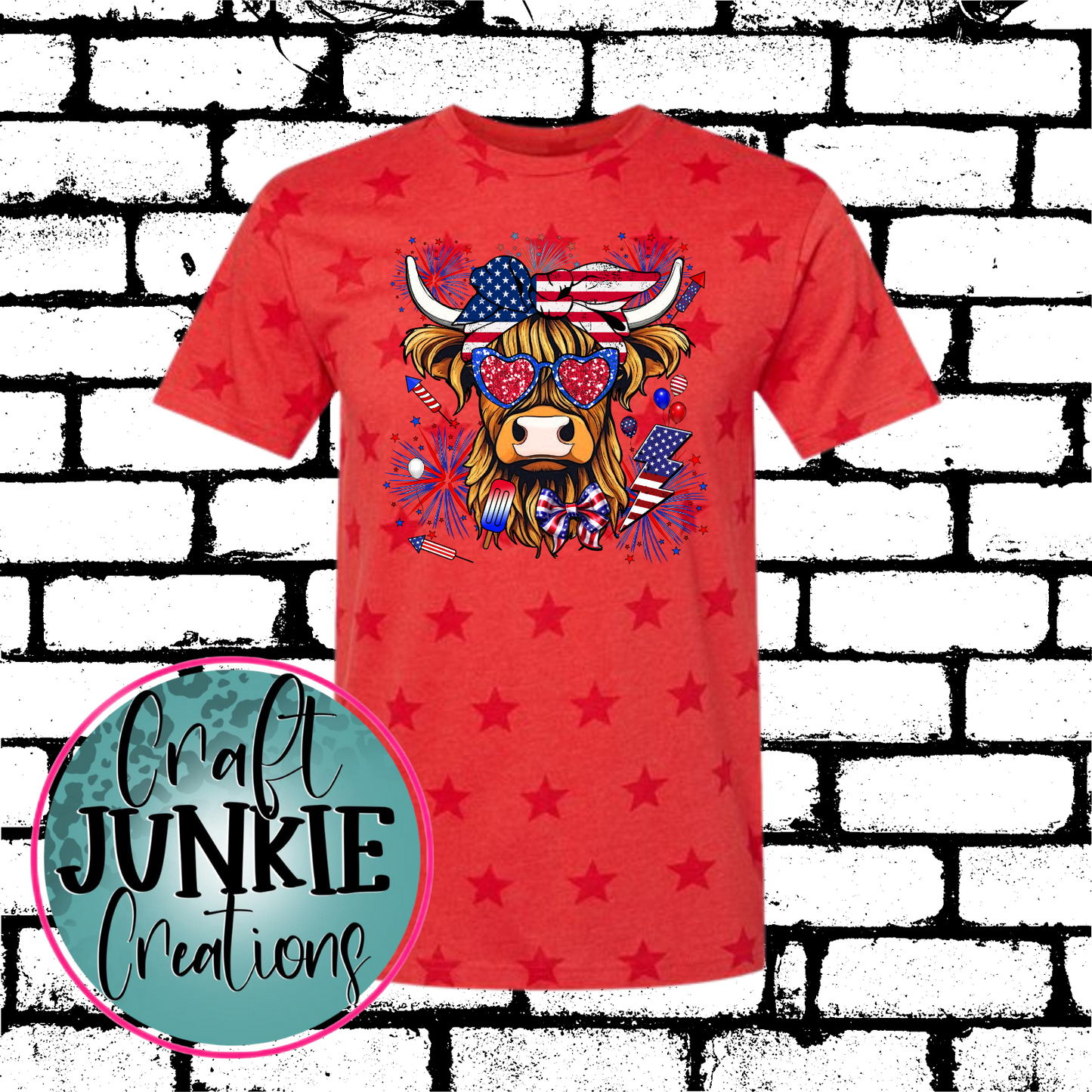 American Cow Adult Tee