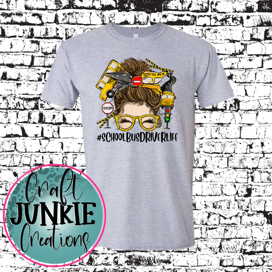 Bus driver life Brunette Tee