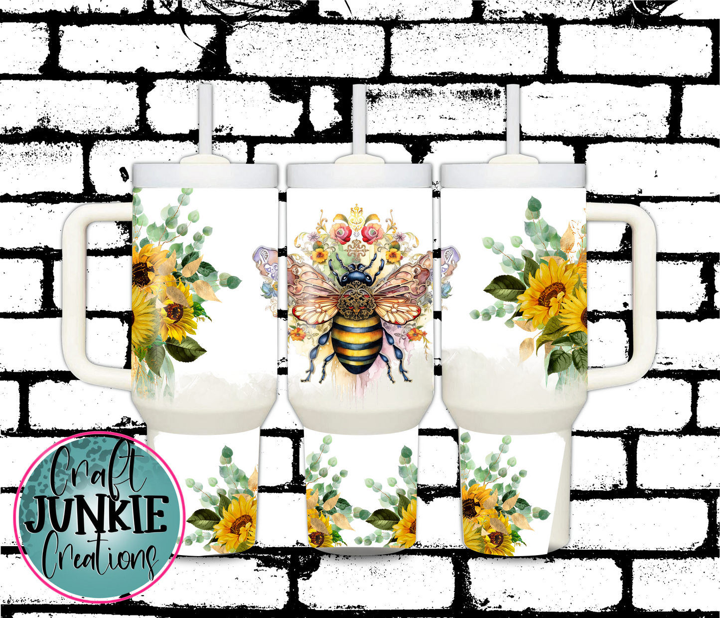 Sunflower Bee Tumbler