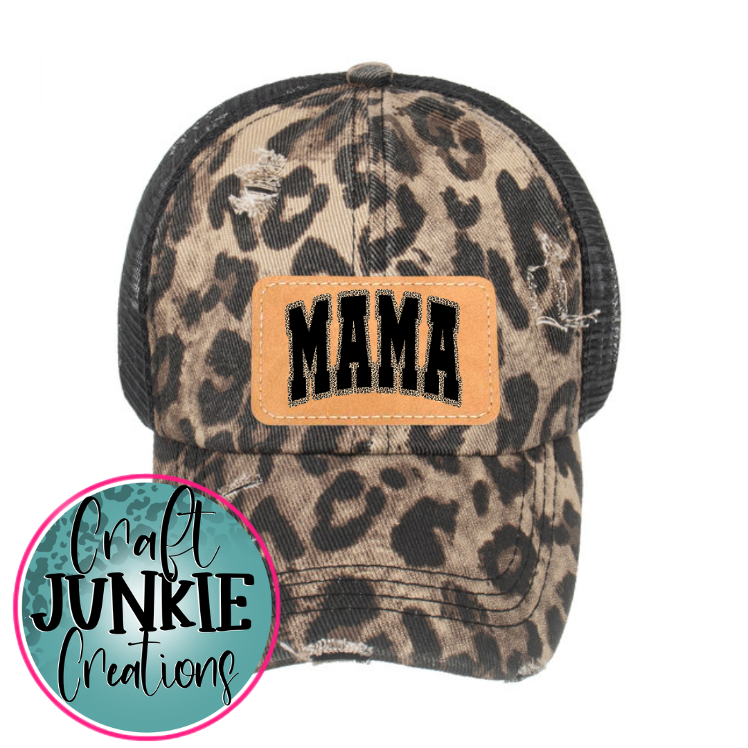 Leopard Mama Pony Hat