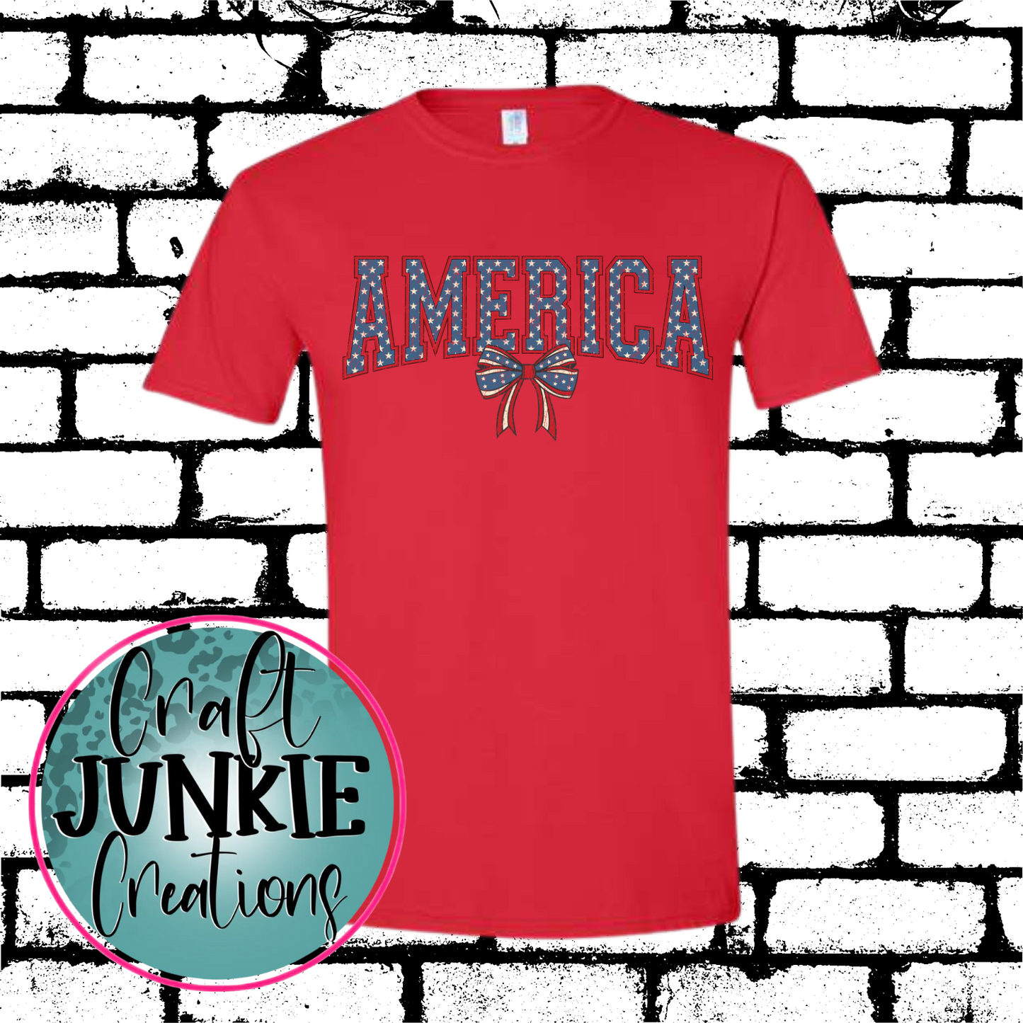 America Bow Adult Tee