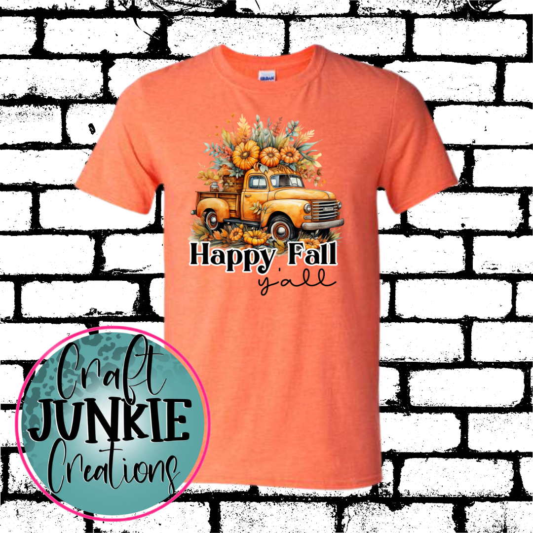 Happy Fall Yall Truck Tee