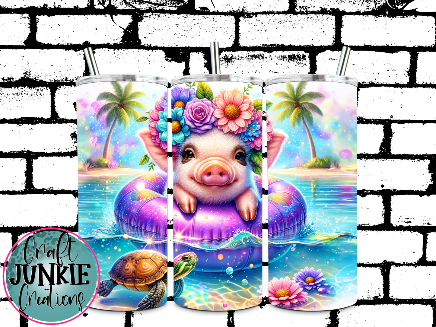 Swimming Pig Tumbler