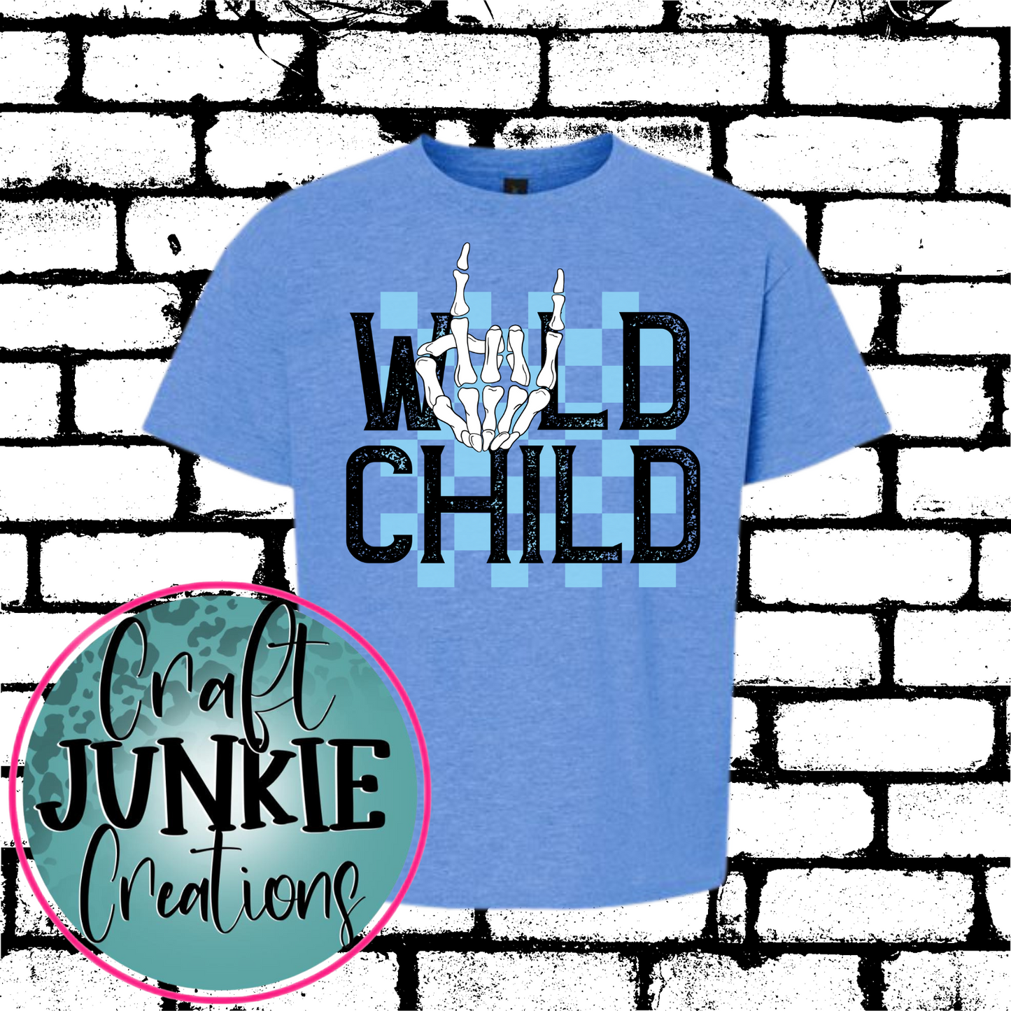 Wild child Blue Tee