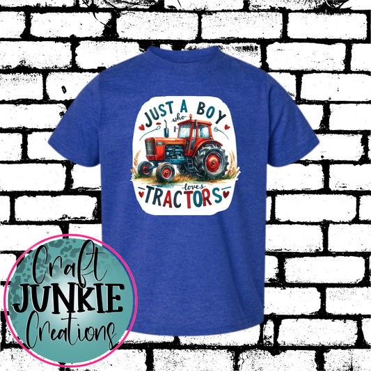 Just a boy who loves tractors Tee