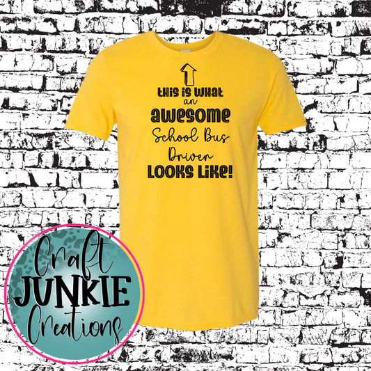 Awesome school bus driver Tee