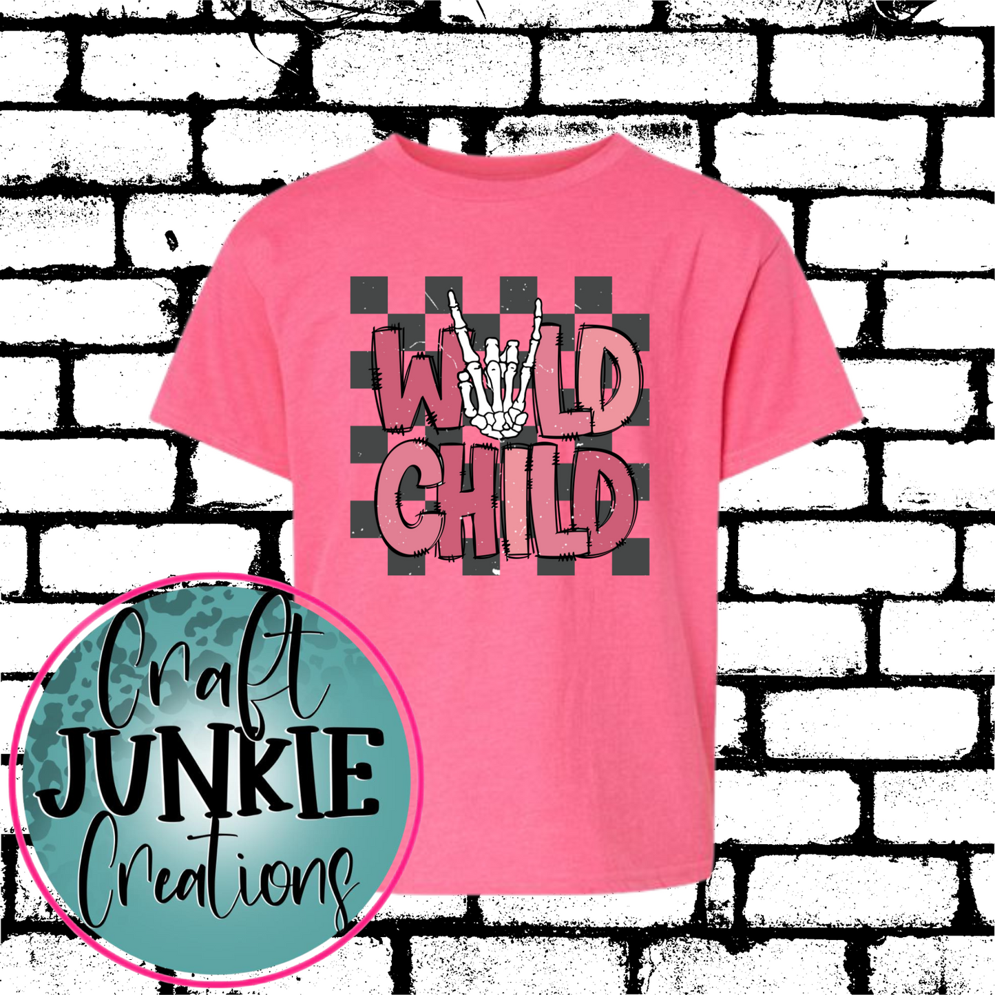 Wild child Pink Tee