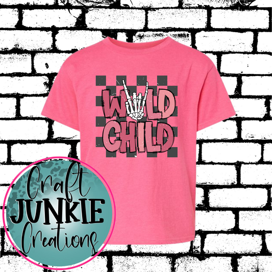 Wild child Pink Tee