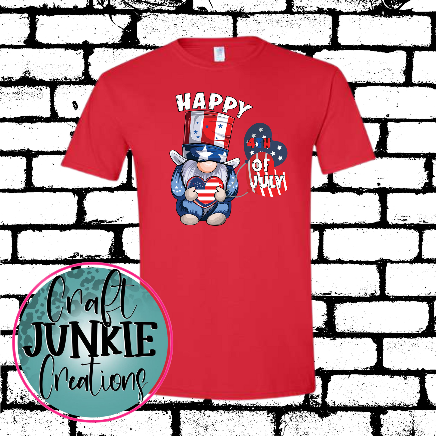 Gnome 4th of July Adult Tee