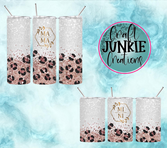 Mama, Mini glitter Tumblers