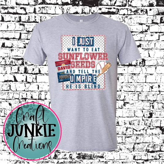 Baseball umpire he is blind Tee