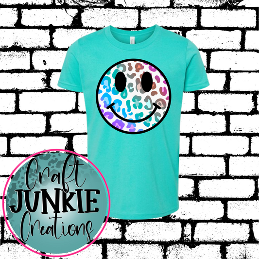 Rainbow leopard Smile Tee