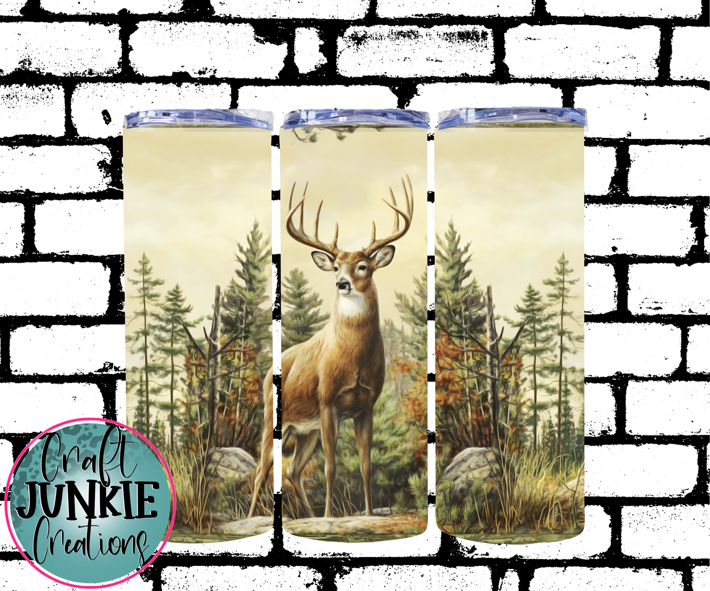 Deer in woods Tumbler