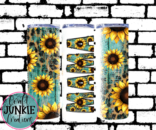 Mama Sunflower Tumbler