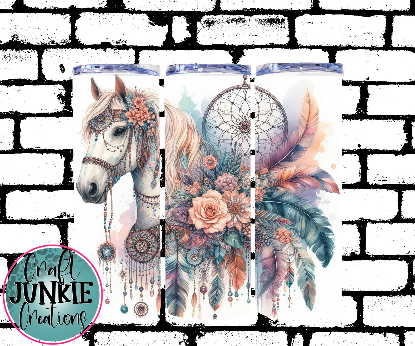 Boho Horse Tumbler